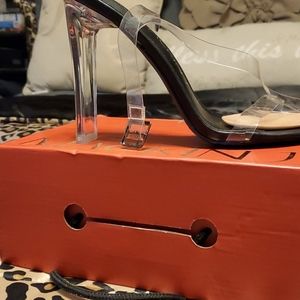 Brand new never worn clear heels